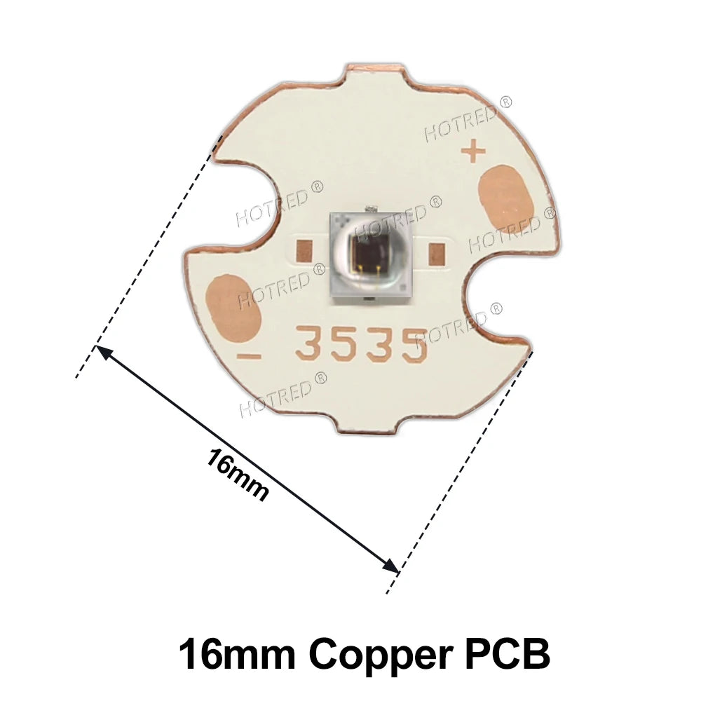 1W 3W High Power 3535 LED Chip IR 1000nm 1050nm1200nm1300nm 1500nm 1600nm Infrared FarRed Diode Lamp for DIY Night Vision Camera