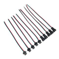5/10/20 Pairs 3 Pin JST SM LED Connector 15cm 22AWG Male Female Connector for WS2812B WS2811 CCT LED Strip