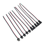 5/10/20 Pairs 3 Pin JST SM LED Connector 15cm 22AWG Male Female Connector for WS2812B WS2811 CCT LED Strip