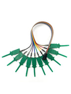 10Pcs Test Hook Clips with 20/30cm Male Header Jumper Wires & SOIC IC Grabber, Test Hook Clips to Dupont Wire for Power Supply