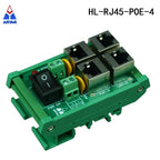 DIN Rail Mount 2-Port Passive RJ45 PoE Power Injection Board Power over Ethernet Injector Module for Network Equipment