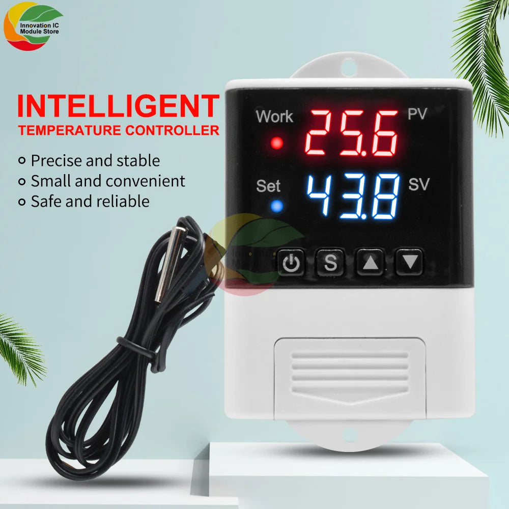 AC 110V 220V DTC2201 DTC1201 Temperature Controller Thermostat DS18B20 NTC Sensor APP Control For Smart Home