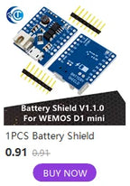 LiPo Battery Charging Protection Module, 5V 2.4A USB Type-C Boost Converter Power Supply Board