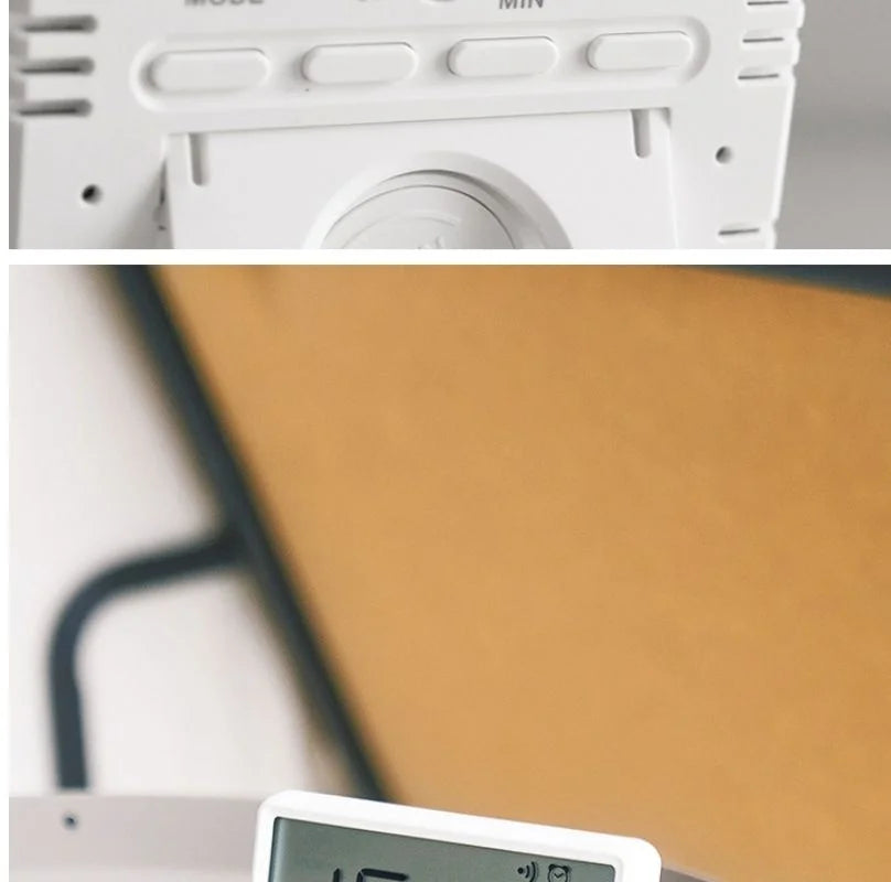 Youpin Electronic Thermometer Hygrometer Weather Station High Precision with Table Clock Function Mini Thermometer Sensor Gauge