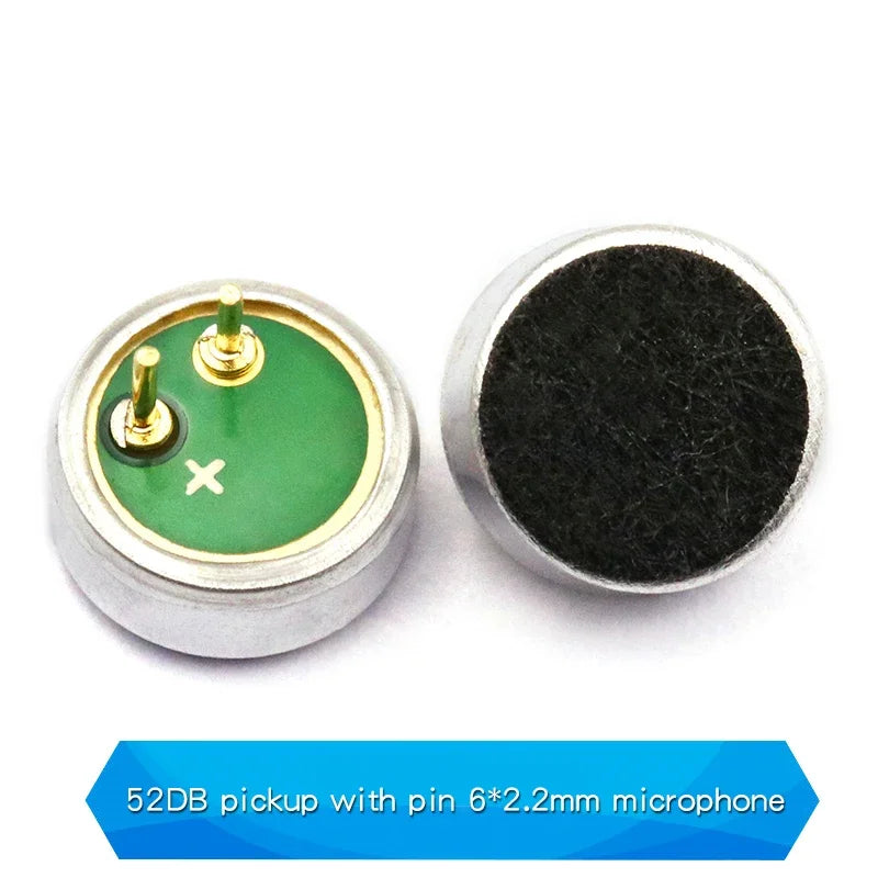 10PCS Condenser pick-up Microphone 9x7mm 9767 9x4.5mm 9745 6x5mm 6050 6x2.2mm 6022 4.5x2.2mm 4522 4x1.5mm 4015 MP3 Accessories