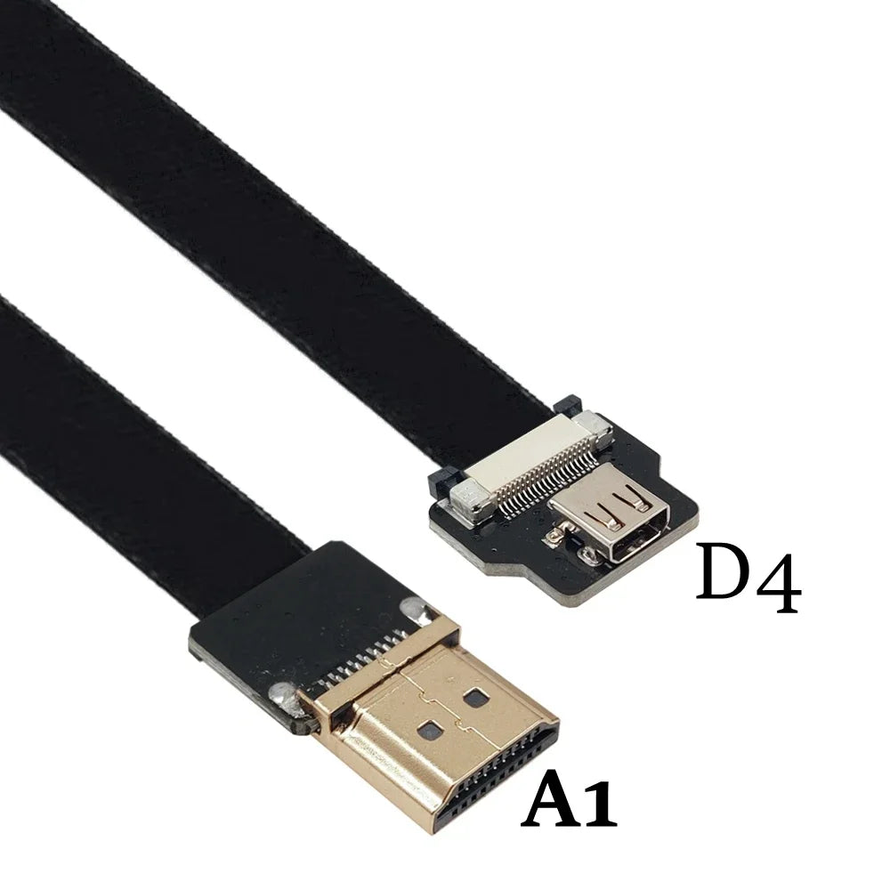 Camera 0.05M-1M FPC flexible cable drone aerial photo transmission FPV Micro HDMI to HDMI HD cable