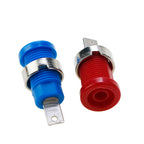 5 Piece 32A Insulation Safety 4mm Banana Plug Socket Jack Panel Mount Terminal Connector Multimeter Socket Banana Head Female