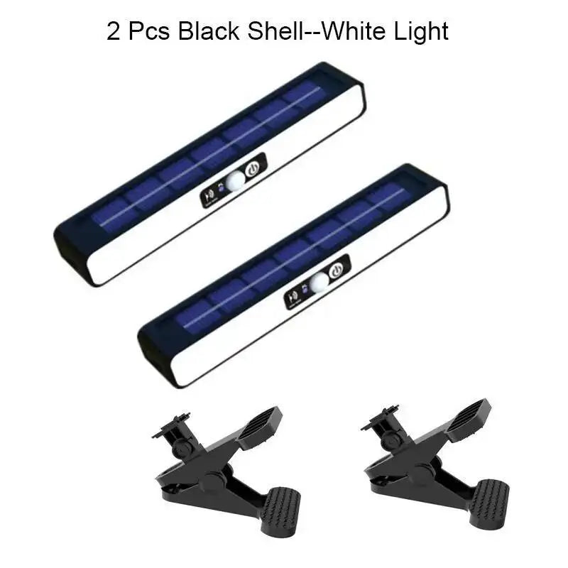 Solar Motion Sensor Lights Outdoor 36LED Clip On Solar Fence Lights Waterproof Security Wall Lights Portable Security Light Yard