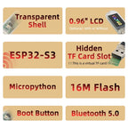 LILYGO® T-Dongle-S3 ESP32-S3 Development Board With Screen Dongle 0.96 inch ST7735 LCD Display Support WiFi Bluetooth TF Card