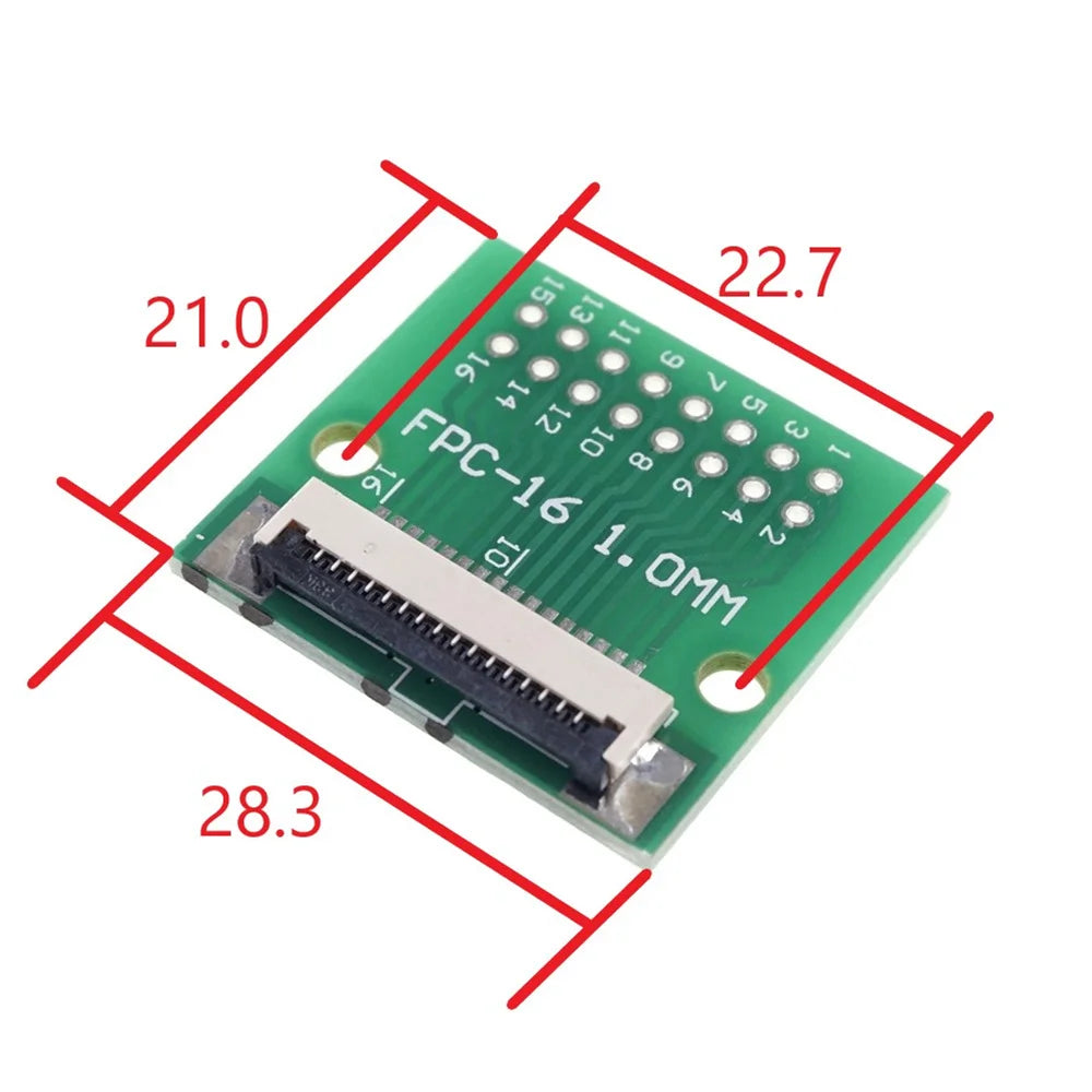 FPC FFC 4 6 8 10 12 15 16 20 24 30 34 40 50 60 Pin Adapter 1.0 MM to 2.54 X 2.54 mm Pitch Through Hole DIP PCB Converter