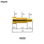 5pcs Pogo Pin Connector Pogopin Battery Spring Loaded Contact SMD Needle PCB 2 3 4 5 6 7 8 9 10 12 14 MM Test Probe H021 - H040
