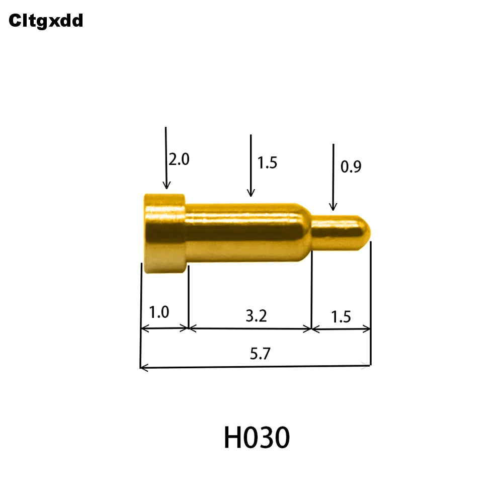 5pcs Pogo Pin Connector Pogopin Battery Spring Loaded Contact SMD Needle PCB 2 3 4 5 6 7 8 9 10 12 14 MM Test Probe H021 - H040