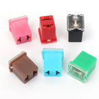 Car Mini Square Fuse 32V 20A-80A Slow Blow Copper Wire Overload Circuit Protection Insert for Car Truck RV Motorcycle Vehicle