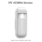 PGST Tuya ZigBee 433MHz Smart Life Home Security Protection PIR Infrared Motion Sensor Detector For House Alarm Security System