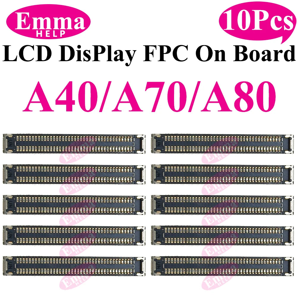 EmmaHelp FPC Connector Display Screen For Samsung LCD FPC A51 A50 A70s A40 A30S A21 A20S A10S M12 M14 M15 M16 On Motherboard