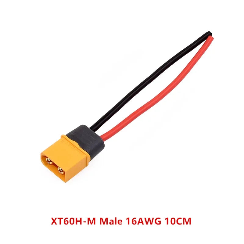 10cm/20cm/30cm 12AWG 16AWG XT60H Male to Female Plug Extending Wire Cable Adapter Convertor for Battery Power Connect