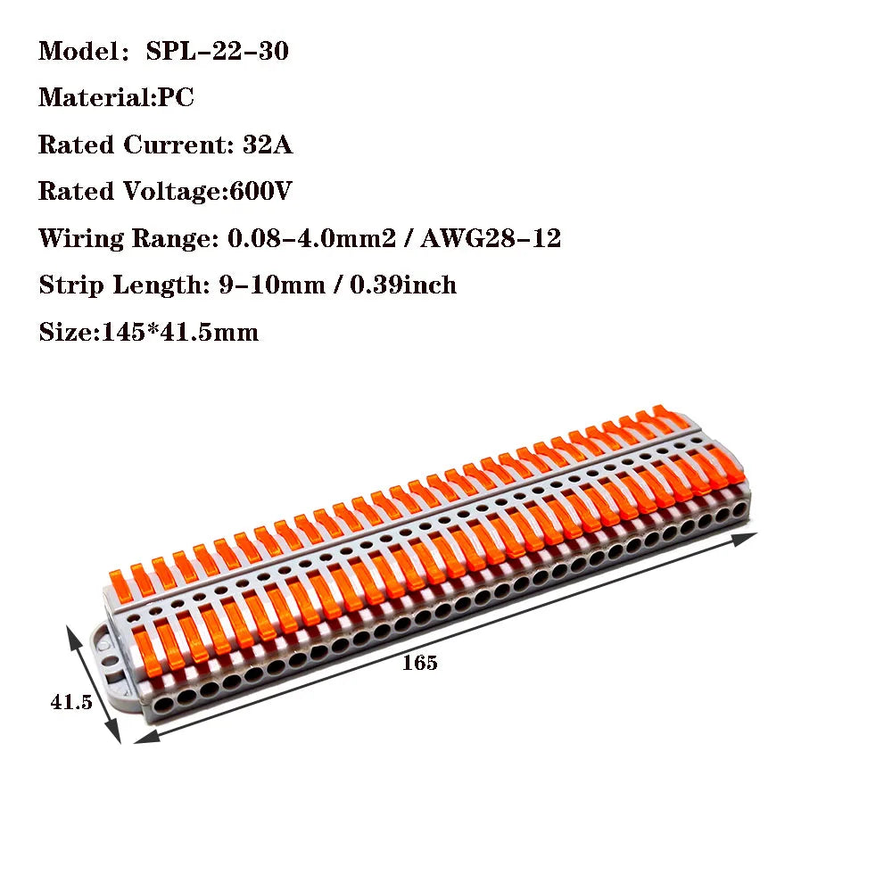 Wire Connectors KV-223-2 Terminal Block Push-in Quick Connector Docking Wiring Connector Electrical Plug-in Fast Cable Connector