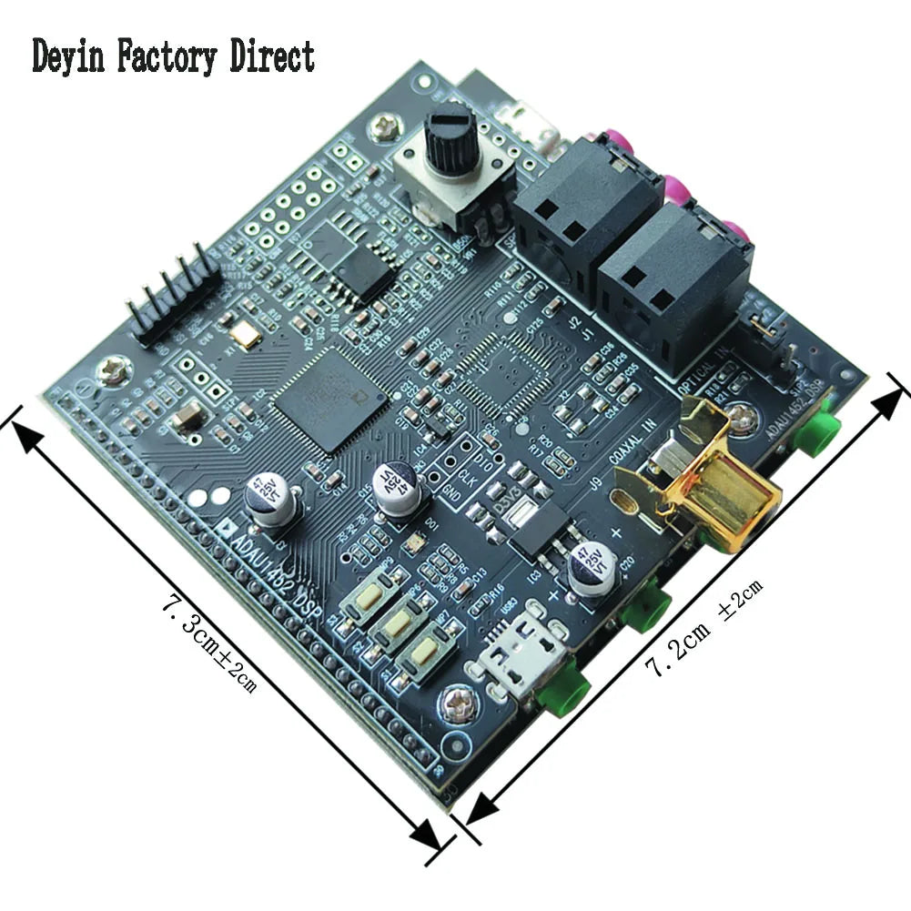 6 Inputs and 8 Outputs Decoding Board Audio and Video Development Board ADAU1452 DSP CS42448 Audio Module 48-192 Sampling Rate W
