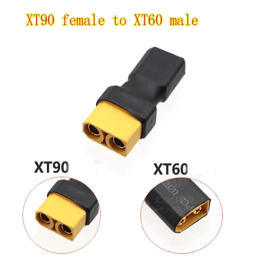 1/5/10PCS XT60 M/F To XT90 Male / Female and T-Plug Male/Female To XT90 Male/Female Connector Conversion Adapter for RC Battery