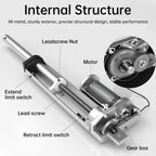 12V Electric Linear Actuator 50/100/150/200/250/300/350/400mm Stroke 3000N Electric Reciprocating Lifting Linear Motion Actuator
