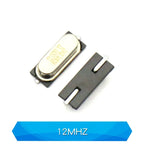 10PCS 4Mhz 6Mhz 8Mhz 12Mhz 11.0592MHZ 14.318MHZ 16MHZ 20MHz 24MHZ 25MHZ SMD Quartz Crystal Resonator Passive Oscillator HC49S