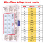 50V 10pF~10uF Multilayer Ceramic Capacitor Assorted kit Pin=5.08mm