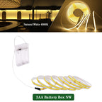3MM 5MM 8MM COB LED Light Strip 5V 320LEDs PIR Motion Sensor Flexible Night Light USB/AAA Battery Powered Tape 3000K 4000K 6000K