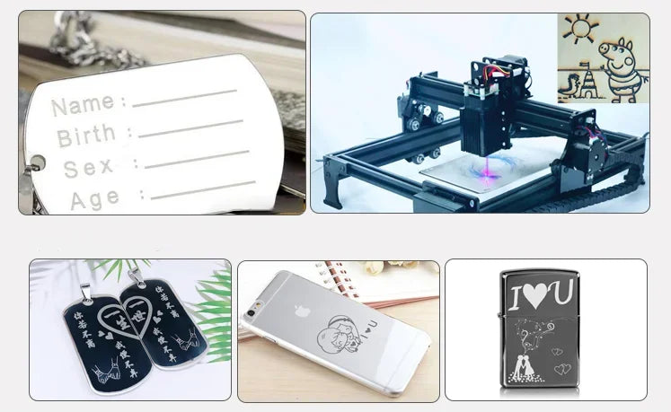 445nm 40W 80W Laser Module Double Laser Diode Head TTL PWM CNC Laser Engraving Metal Cutting Wood Machine Tool Eye Protect FAC