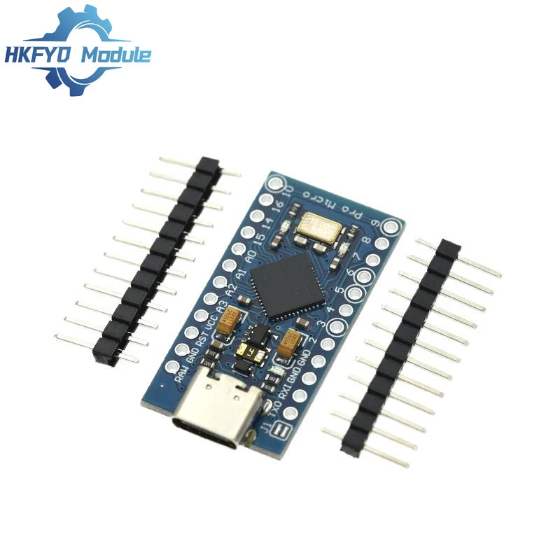 1-10pcs Pro Micro ATmega32U4 5V 16MHz Original Chip Replace ATmega328 For Arduino Pro Mini With 2 Row Pin Header For UNO R3
