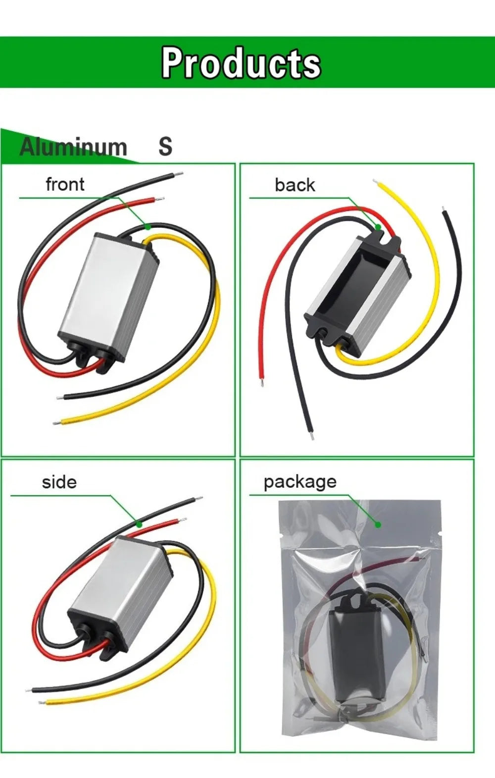 DC 24V to 12V 1A-5A Converter Step Down Voltage Regulator for Auto Car Truck Vehicle Boat Buck Reducer Waterproof Module CE