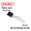 100PCS New and Original NPN Transistor BC547 BC557 TO-92 BC547B BC557B