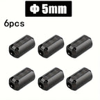 6/10PC Snap Magnetic Ring Ferrite Filter For Cable Shield Removable EMC Inner Diameter  5mm 7mm 9mm 11mm 13MM Degaussing Filter