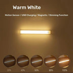 AITHEA LED Motion Sensor Light Wireless USB  Rechargeable Night Light Portable Induction Lamp for Cabinet Wardrobe Staircase