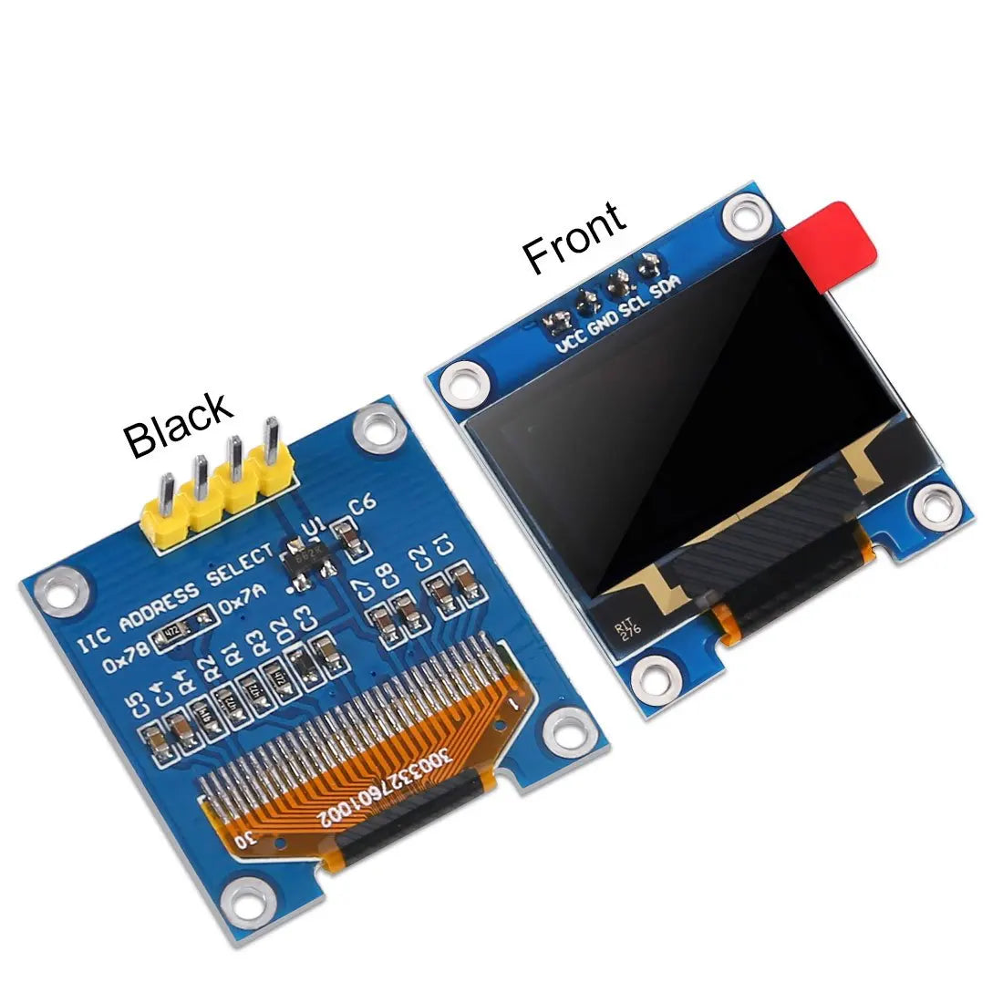 128x64 OLED Display Screen Module 0.96" I2C IIC SSD1306 Driver Board 4 Pin Serial Chip for Arduino ESP32
