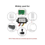 DC-DC 12V/24V to 5V Converter Buck Module Power Adapter USB-A Female/C Type/Dual USB/Open Wire Connector Waterproof Dustproof