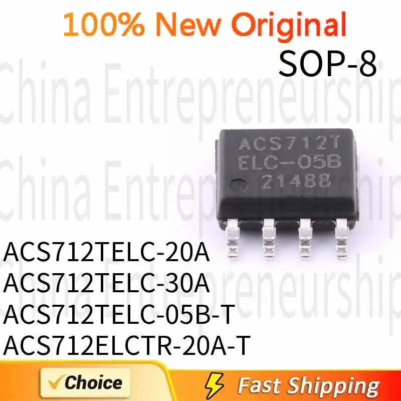 5 PCS SOP-8 ACS712TELC-20A ACS712TELC-30A ACS712TELC-05B-T ACS712ELCTR-20A-T SOP-8 SMD Sensor IC chip 100%Quality Original
