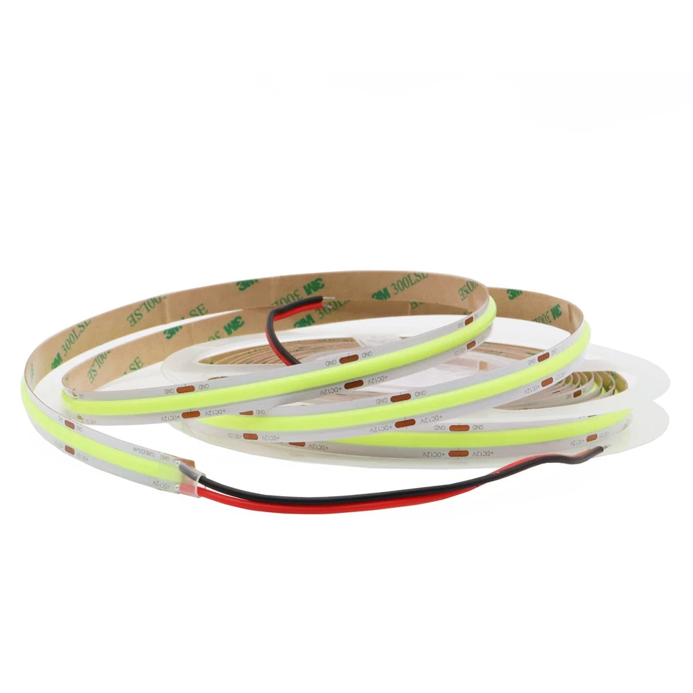 8/10mm COB LED Strip Light 12V/24V 480/528leds/m High Density Warm Cool White Red Blue Green Flexible Linear Tape Lights Bar
