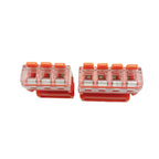 10Pcs CMK 64 Quick Lever Wire Connectors 2/3/4 In and 2/3/4 Out for Compact Plug Male Female Terminals Universal Blocks