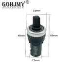 LA42DWQ-22 1K 2K 5K 10K 20K 50K 100K 200K 22mm Diameter Pots Rotary Potentiometer Converter Governor Inverter Resistance Switch