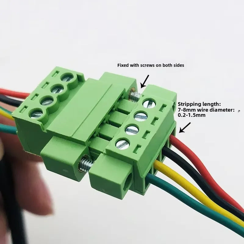 Solder-Free 15EDGRKP-3.81mm Plug-in Terminal Air Docking With Ear Screw Fixing 2EDGRKP 2P3P4P5P6P-24P Phoenix Terminal Connector