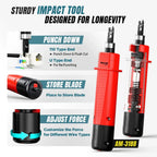 AMPCOM 12 in 1 Network Tool Kit, Professional Portable Ethernet Computer Maintenance LAN Cable Tester Crimper Cutter Repair Se