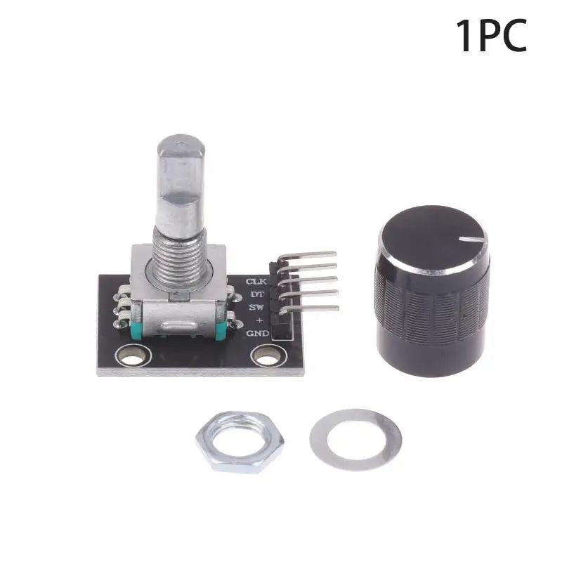 New KY-040 360 Degree Rotary Encoder Module With Push Button 20 Pulse 5VBrick Sensor Modules For  Or DIY Electronics