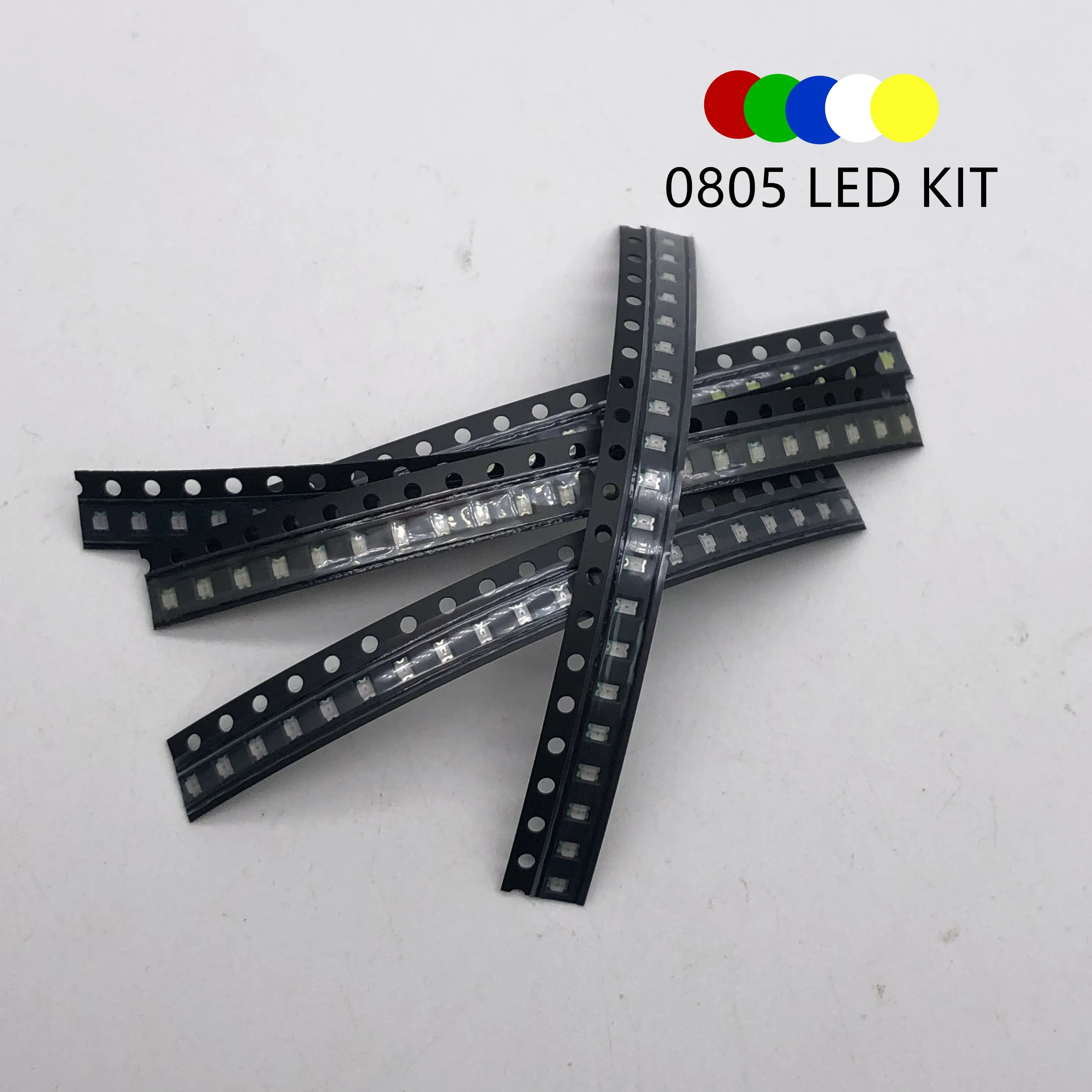 100PCS/LOT SMD LED Kit 1206 1210 5050 5730 0805 0603 3528 2835 0402 Red/Green/Blue/White/Yellow led diode set 5Colors Each 20PCS