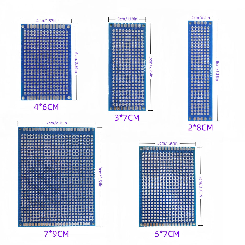PCB Circuit Prototyping Board Double Side Prototype Boards DIY Universal Printed Perfboard Electronic Kit