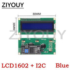 LCD1602 + I2C 16x2 1602A PCF8574T Blue/Green screen HD44780 Character LCD /w IIC/I2C Serial Interface Adapter Module For Arduino