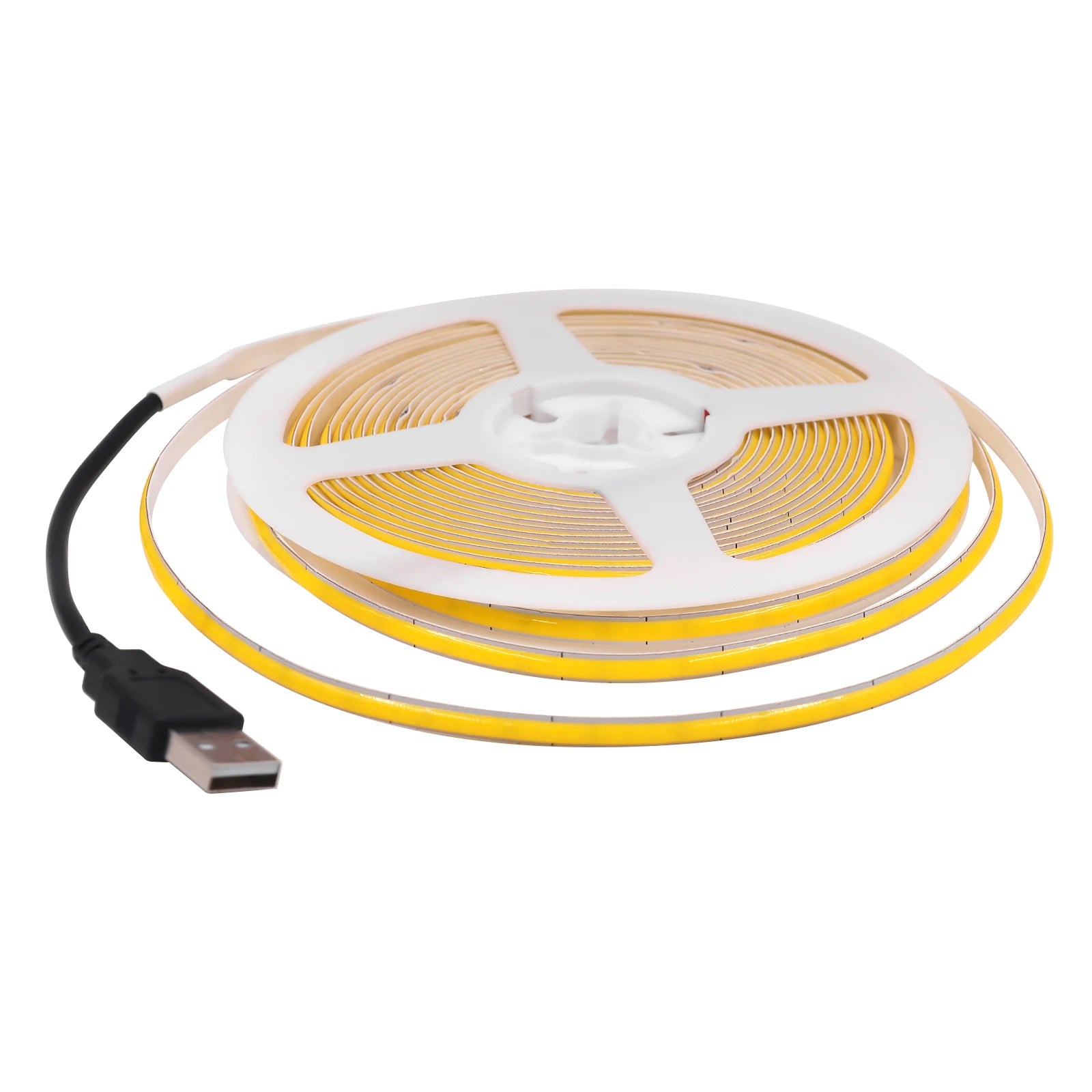 DC 5V USB COB Strip 3MM 5MM 8MM White/Pink/Red/White/Yellow/Ice Blue/Green Flexible Ribbon Rope Home Decor TV Backlight