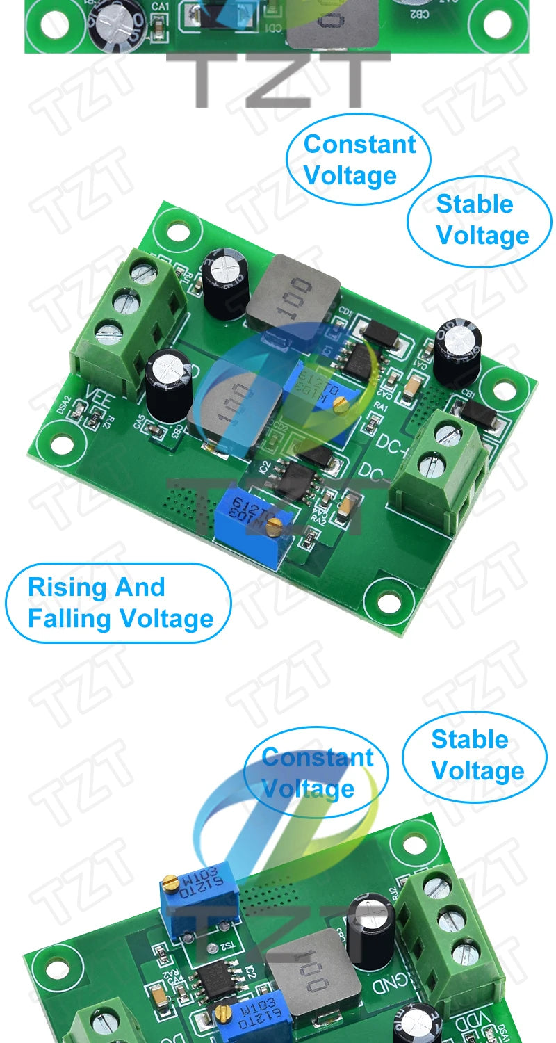 Positive Negative Voltage Stabilizing Power Supply Module Low Ripple Linear Adjustable Stabilizing Voltage Regulator DC 5.5V-35V