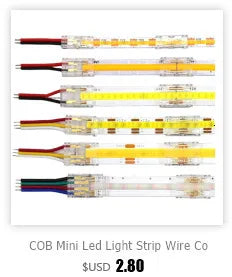 12 In 1 Compatible With COB LED Strip And SMD LED Light Strip Multifunctional Wire Connectors 2 Pin For 8mm 10mm Terminal Blocks