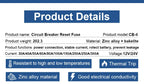 Circuit Breaker Reset Fuse 12v 24v 48v DC 20A-300A 250A Solar Fuse Car Boat Audio Manual Power Protect Fuse Resettable Insurance