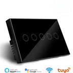 Melery Wifi Smart Tuya Light Switch 4/5/6/8/10 Gang Glass Wall Touch Sensor Alexa Remote Voice Control by Google Home Assistant